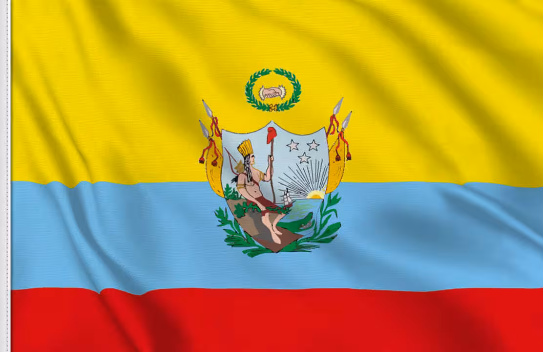 Bandera de la Gran Colombia en 1819