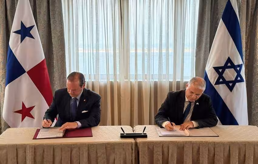 Israel y Panam&aacute; firmanmemorandum