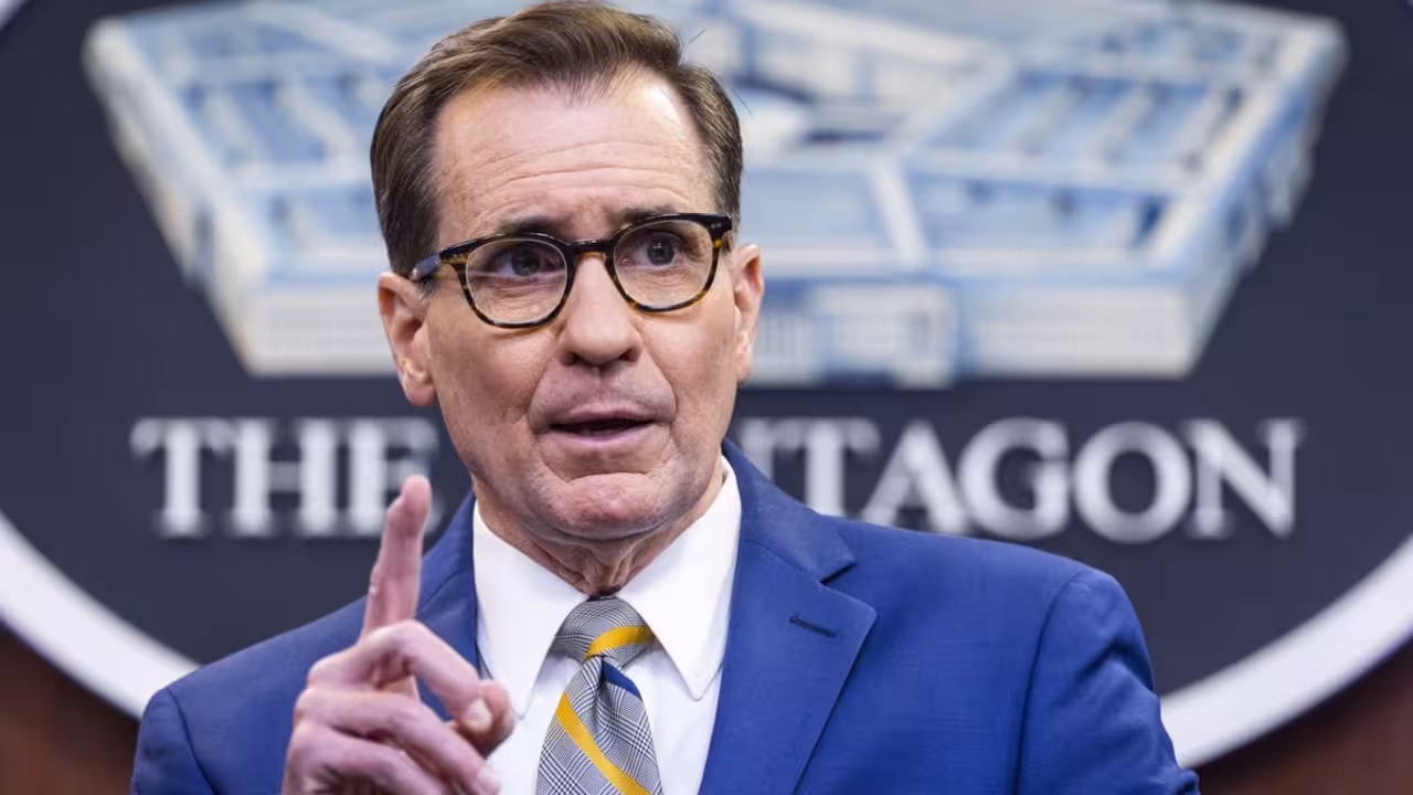 Portavoz del Departamento de Defensa de Estados Unidos, John Kirby. EFE/EPA/JIM LO SCALZO