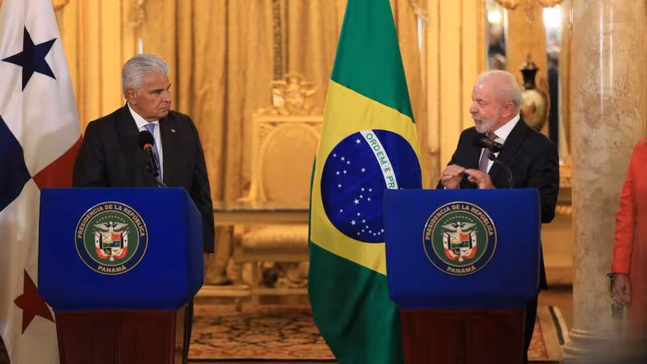 Presidente Mulino con su hom&oacute;logo Lula Da Silva