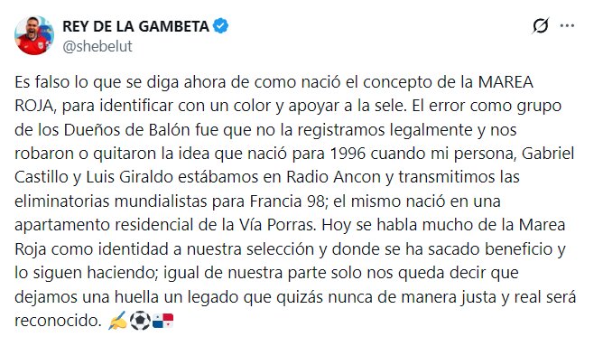 Julio Shebelut habla sobre el origen de la Marea Roja